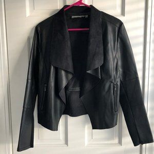Faux Black Leather Jacket